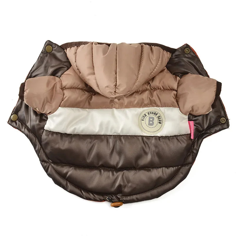 Autumn Winter Pet Clothes for Dogs Waterproof Hooded Dog Coat Jacket Warm Puppy Pet Clothing Chihuahua French Bulldog Clothes