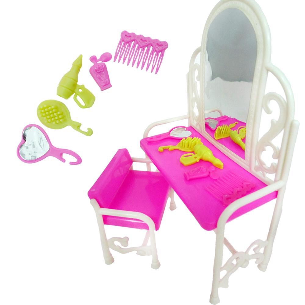 Mix Doll Accessories Option Shoes / Shoe Cabinet White Rack Storage Sofa Dresses Dollhouse Furniture for Barbie Doll