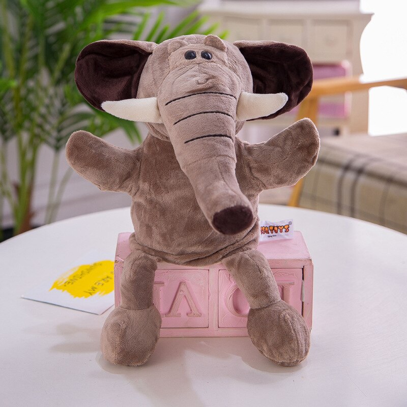 30cm Cute Whole Body Animal Hand Puppet Plush Toy Kindergarten Story Interactive Props Parent-Child Game Glove Dolls