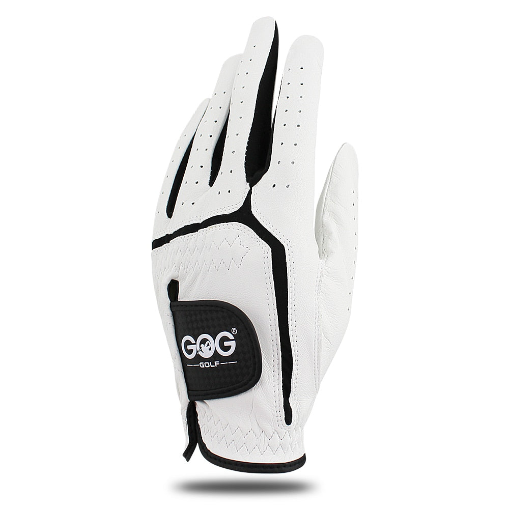 6 PCS Mens Golf Glove Sheepskin Leather