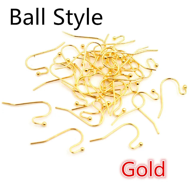 100pcs/Lot 20x17mm DIY Earring Findings Earrings Clasps Hooks Fittings DIY Jewelry Making Accessories Iron Hook Earwire Jewelry