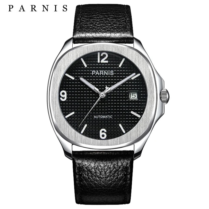 Fashion Parnis 40mm Automatic Watch Minimalist Men Miyota Sapphire Crystal Mechanical Sports Watches Relogio Masculino Man