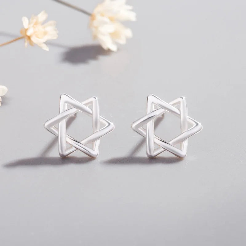 Newest 925 Sterling Silver Needle Women's Jewelry Cute Chic Stud Earrings for School Girls Kids Lady Birthday S925 Stamp
