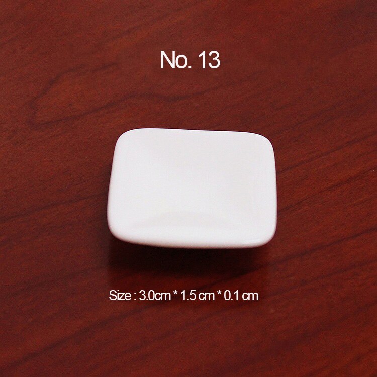 10pcs White Plate Dishes Simulation Plates Miniature Pretend Play Kitchen Toys Dinner Tableware Doll House Accessories Kids