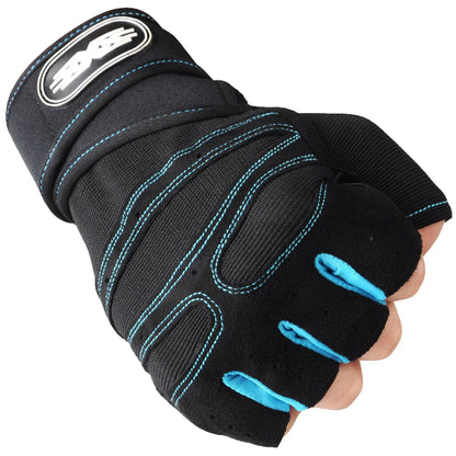Weightlifting Gym Men Gloves Fitness Anti-Slip Dumbbell Anti-Shock Half Finger Body Building Training Sports Cycling Women Glove