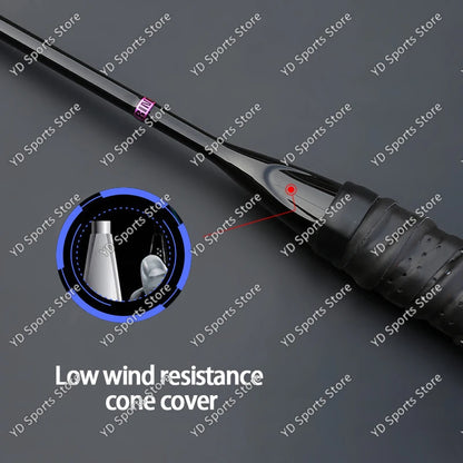 Super Light 8U Full Carbon Fiber Badminton Rackets With Bags String Professional Racket Strung Padel Sports