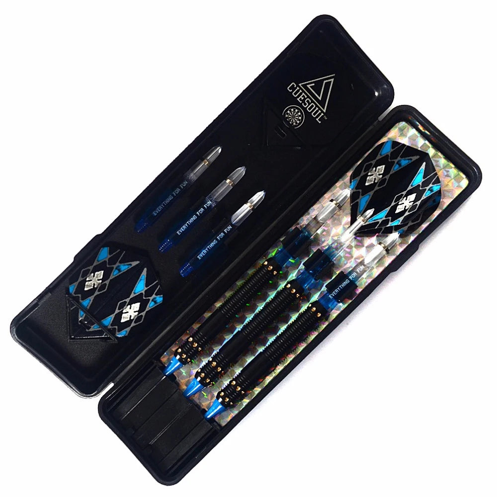 Nice CUESOUL Professional Electronic Soft Tip Darts With Unique Dart Flights Blue PC Dart Shaft