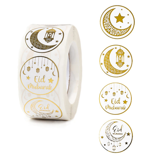 500pcs Eid Mubarak Stickers Ramadan Decoration for Home 2024 Ramadan Kareem Islam Muslim Party Eid Al Adha Gifts Ramadan Mubarak