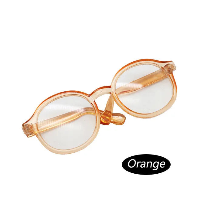 6.5cm 9cm Transparent Plastic Glasses for 1/8 1/6 1/3 1/4 BJD for Labubu MSD SD Plush for EXO Doll Sunglasses
