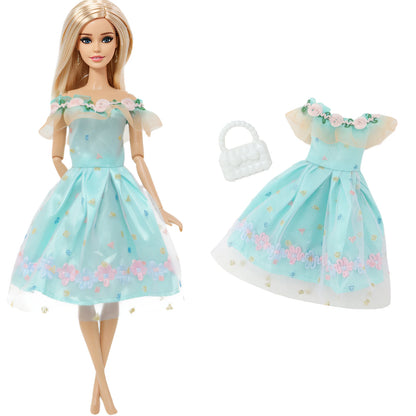 1x Doll Clothes Fashion Dress Daily Wear Skirt Party Gown Blouse Pants Clothes for Barbie Doll Accessories Lovely Girl Baby Toys