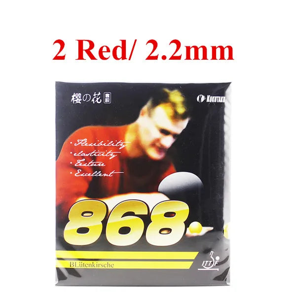 2x KOKUTAKU 868 ITTF Approved  Table Tennis Rubber, Ping Pong Rubber Best Control