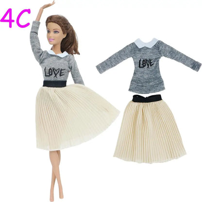BJDBUS Doll Dress Newest Handmade Party High Quality Accessories Clothes for Barbie Doll Cloth Baby Girl Gift Toy Pants Skirt