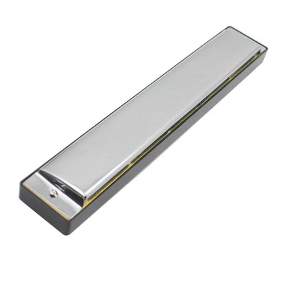 Harmonica Professional Swan 24 Hole C&D Key Harmonica Play Double-Side Silver Harmonica Beginners Playing Music Instruments