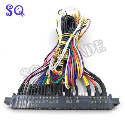 Jamma Wire Harness 28 Pin Jamma Loom 40cm/140cm Length Joystick Button Connector for Arcade Cabinet Accessories Games 60 in 1