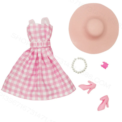 Fashion Clothing for Barbie Ken Dolls Clothes Movie Dress Up Denim Pants Set 1/6 Princess Skirts Bjd Toys for Girls Accessories