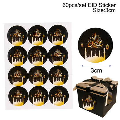 Eid Mubarak Banner Bunting Balloons Plates Tablecloth Kareem Ramadan Decoration for Home 2024  Muslim Islamic Party Supplies