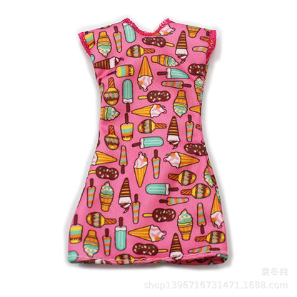 Fashion Clothing for Barbie Ken Dolls Clothes Movie Dress Up Denim Pants Set 1/6 Princess Skirts Bjd Toys for Girls Accessories