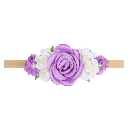 1Pcs Baby Girl Headband Cute Flower Elastic Hair Band Newborn Head Toddler Headband Headwear Kids Accessories Christmas Gifts