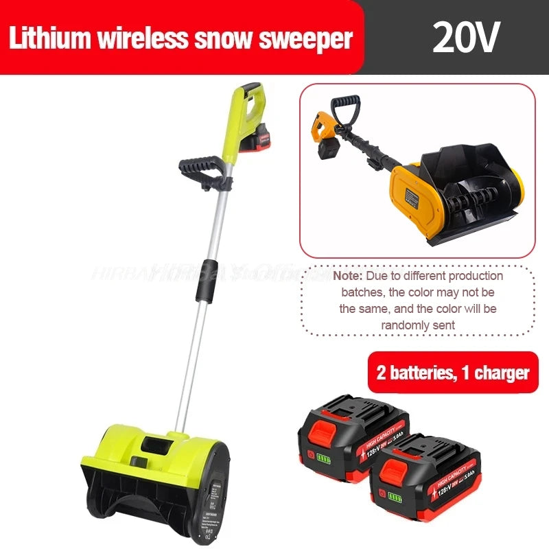 Snow Plow Electric Hand-Pushed Snow Blower Small Snow Clearing Equipment for Road  Snow Shoveling Household Snow Removal Machine