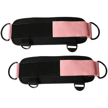 Gym Ankle Straps Double D-Ring Adjustable Neoprene Padded Cuffs Ankle Weight Leg Training Brace Support Sport Safety Abductors