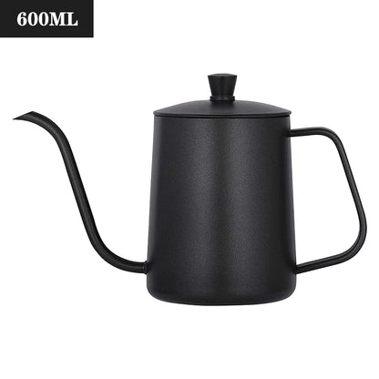 350ml/600ml Drip Kettle Coffee Tea Pot Non-Stick Coating Food Grade Stainless Steel Gooseneck Thin Mouth Coffee Drip Kettle