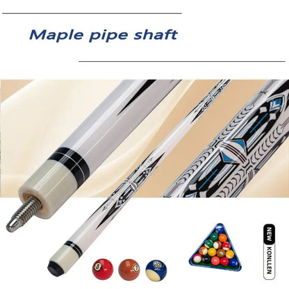 Professional White Watermark Design Wooden Billiard Cue - Straight Pool Cue Stick