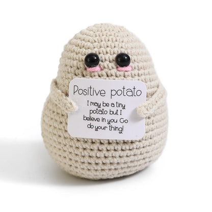 Pure Hand-Woven Positive Energy Lovely Potato Doll New Product Handmade Potato Home Room Decoration Christmas Gift