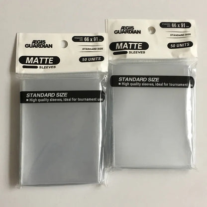 100PCS Matte TCG Card Sleeve  Mtg Yugioh Deck Protector Photocard Case Tarot : 66x91mm
