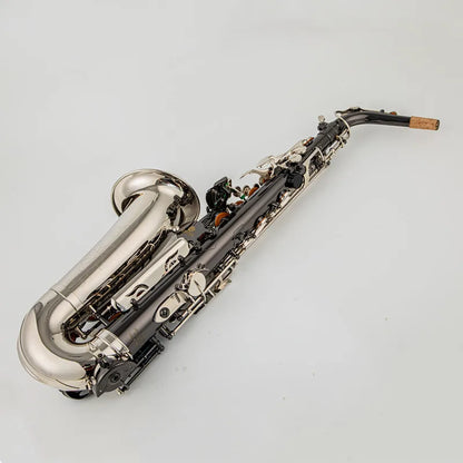 JUPITER JAS1100 New Arrival Alto Eb Tune Saxophone Brass Musical Instrument Black Silver Lacquer Sax With Case Mouthpiece
