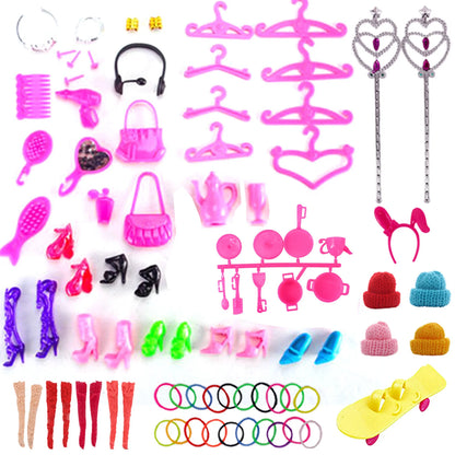 Mini Furniture for Barbiees Doll House Chair Shoe Skate Clothes for Barbies Doll Accessories Kelly 1:12 Doll DIY Toys for Girls