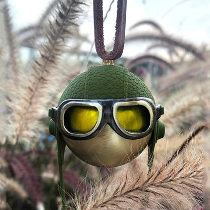 Stainless Steel + Leather Strap Hanging Car Fragrance Creative Airborne Division Design Vent Clip Car Air Freshener Car Perfume