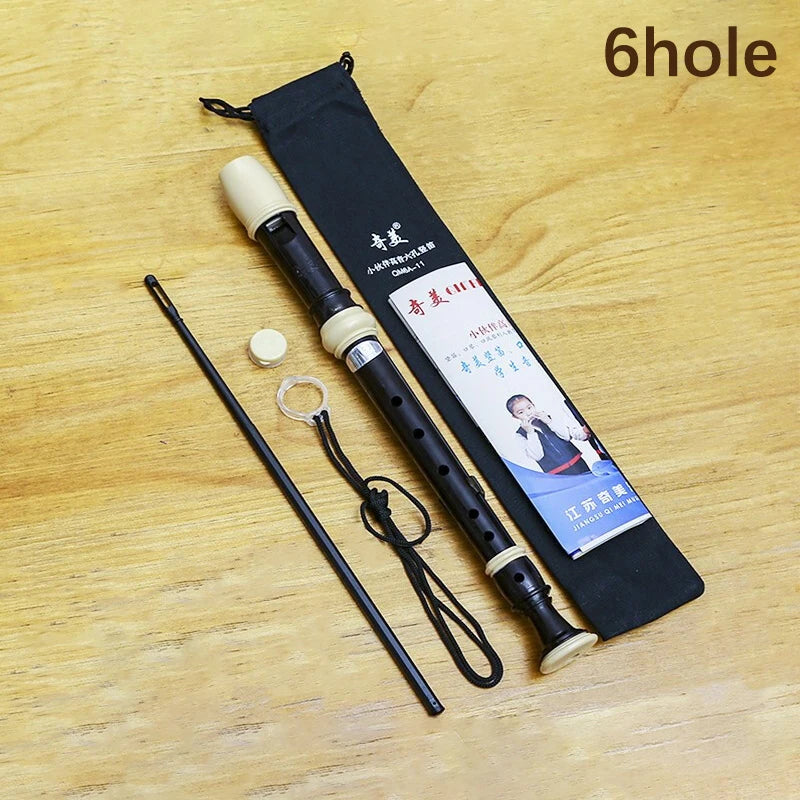 Professional Eight Hole Treble Flute 8-Hole Soprano Recorder Clarinet Black Sound Easy Adjustable Food Grade ABS Non-Toxic