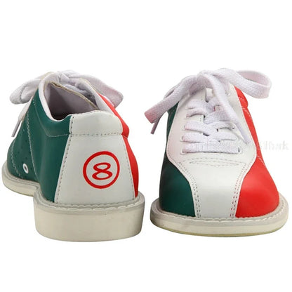 Leather Bowling Shoes for Men Fitness Sports Shoes Bowling Supplies Women Breathable Bowling Sneaker Entertainment Shoes Eu34-47