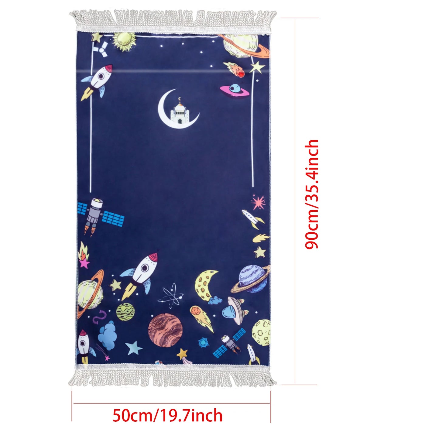 Muslim Kids Prayer Mat Islamic Soft Prayer Rug Islam Eid Gift Tapis De Priere