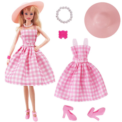 Doll Evening Dress Clothes Princess Dress Banquet Party Dress Tulle Dress for Barbiees&BJD Doll Clothes Accessories,Toy for Girl