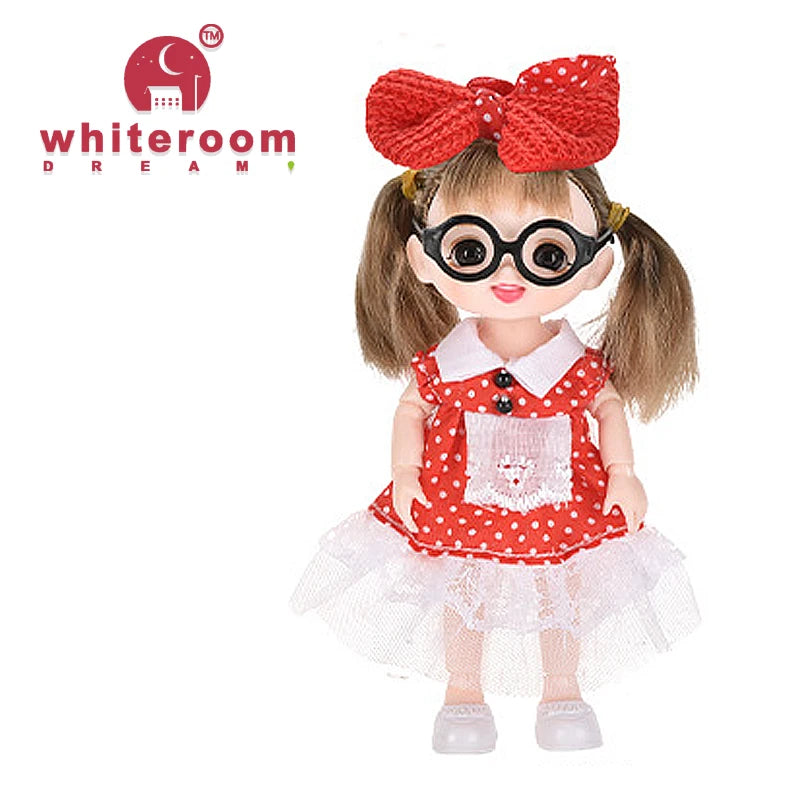 Doll for Girl Baby Doll Toys Children Kid Boy Toy PC Lover Holiday Gift Full Set Bjd 1/12 Mini Dolls Baby Clothes Dress Up
