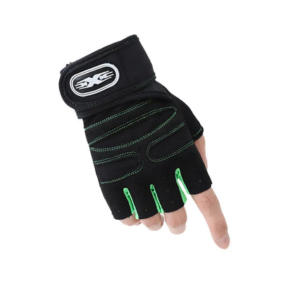 Gym Gloves Fitness Heavyweight Training Gloves Men Women Body Building Half Finger Non-Slip Gloves Wrist Weightlifting Sports