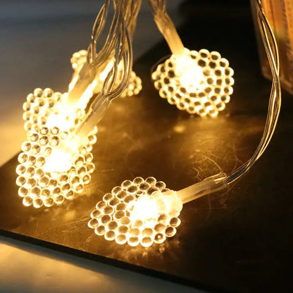 Eid Mubarak Moon Star LED Light String Eid Islamic Muslim Party Supplies Kareem Ramadan Decoration for Home Eid Al-Fitr Ornament