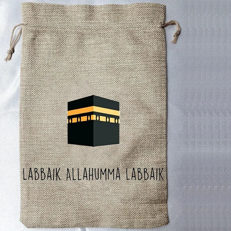 5pcs Kaaba Gift Bags Eid Mubarak Al-Fitr Al Adha Muslim Islamic Ramadan Kareem Decoration Children Kid Eidi Money Hajj Umrah