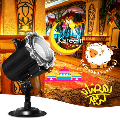 Ramadan Eid Mubarak Projector Lights Holiday Decor Projecteur Islam Muslim Eid Decor Ramadan Sale Eid Mubarak Projector Light