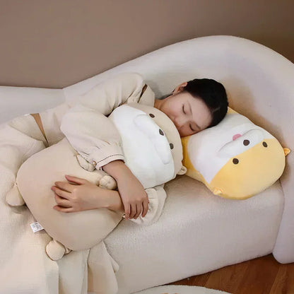 45/55cm Kawaii Sea Otter Plush Toys Stuffed Animal Otter Doll Pillow Cushion Gift for Christmas Birthday Party Room Decor