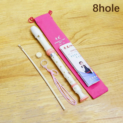 Professional Eight Hole Treble Flute 8-Hole Soprano Recorder Clarinet Black Sound Easy Adjustable Food Grade ABS Non-Toxic