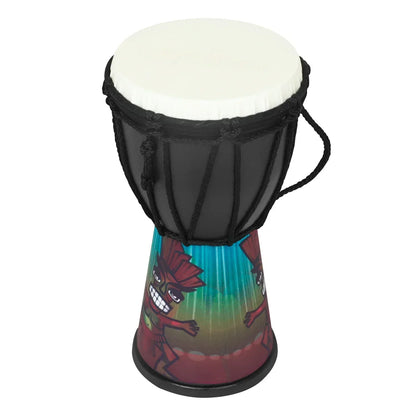 4 in African Drum Djembe Drum Professional Hand Drum Handmade Traditional Art Patterns African Musical Instrument for Children