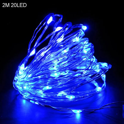 2M 20LED Santa Claus Snowflake LED Light String Christmas Decoration for Home Xmas Tree Ornament 2024 Navidad Kids Gift New Year