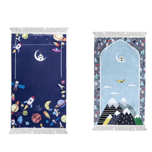 Muslim Kids Prayer Mat Islamic Soft Prayer Rug Islam Eid Gift Tapis De Priere