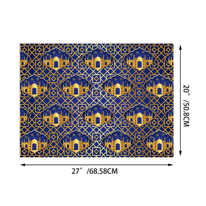 MorSun 12pcs Moon Mosque Patterns Eid Mubarak Gift Wrapping Paper in 4 Designs for for Islam Baby Shower Celebration Party