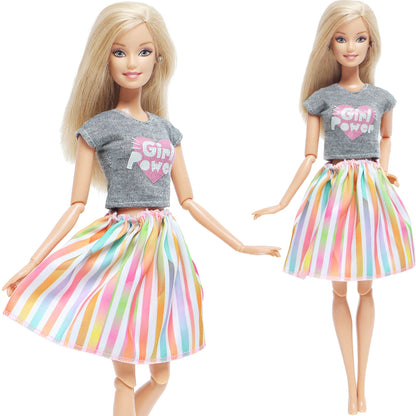 BJDBUS Doll Dress Newest Handmade Party High Quality Accessories Clothes for Barbie Doll Cloth Baby Girl Gift Toy Pants Skirt