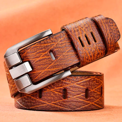 [DWTS]belt Male Leather Belt Men Male Genuine Leather Strap Luxury Pin Buckle Belts for Men Belt Cummerbunds Ceinture Homme