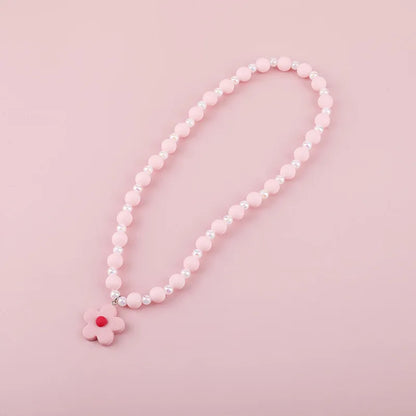 Makersland Cute Princess Children Charm Beads Necklace Kids Pendant Necklace for Baby Girl Jewelry Gifts Christmas Presents 2020