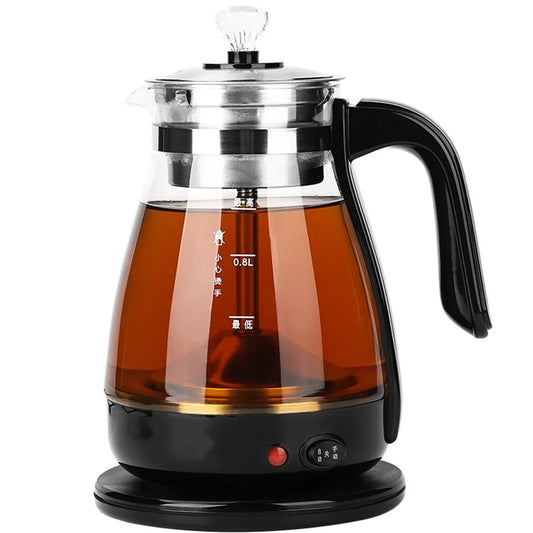 220V 1L Electric Kettle Automatic Tea Cooking Pot Glass Steaming Health Preserving Pot Multi Cooker Household Kettle